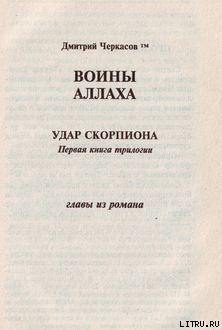 Книга Воины аллаха. Удар скорпиона